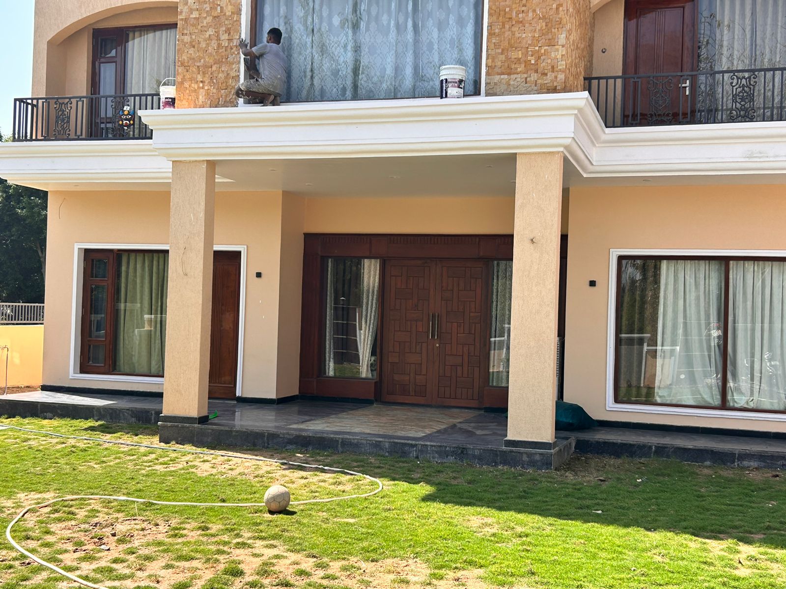 Landscape and Modern Facade
